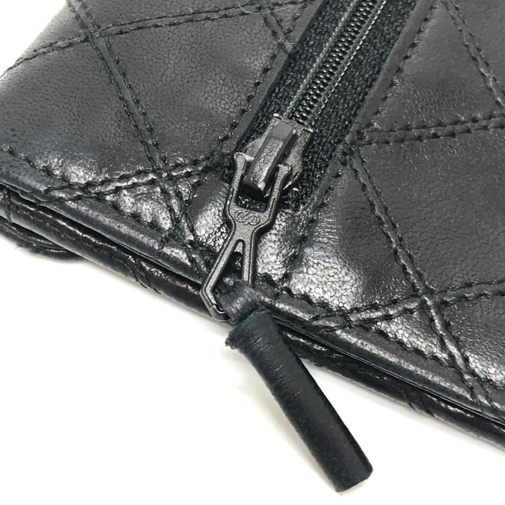 CHANEL Authentic Black Lambskin Leather Wallet - Picture 15 of 16